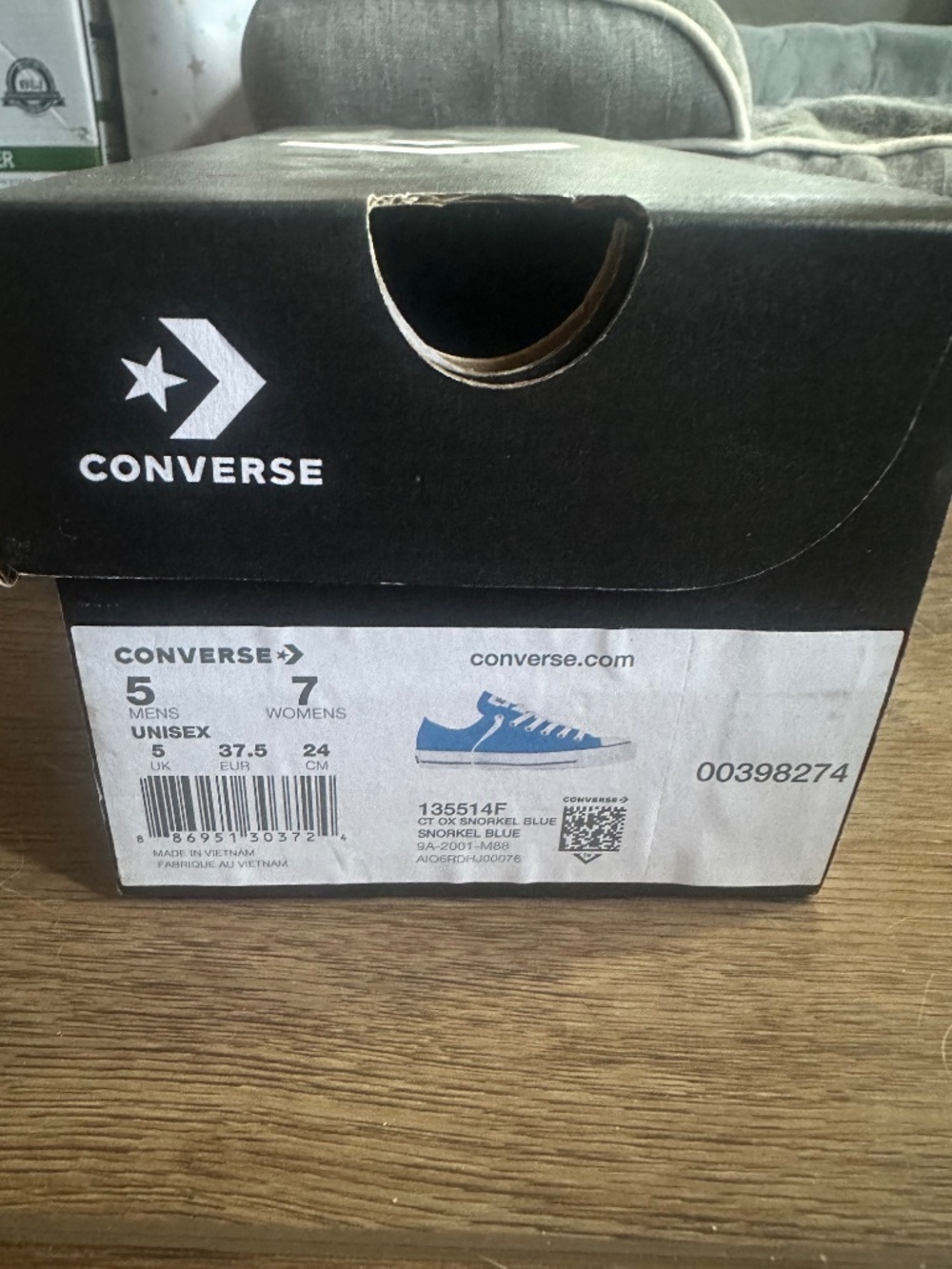 Jeweled Blue Converse - Picture 4 of 4